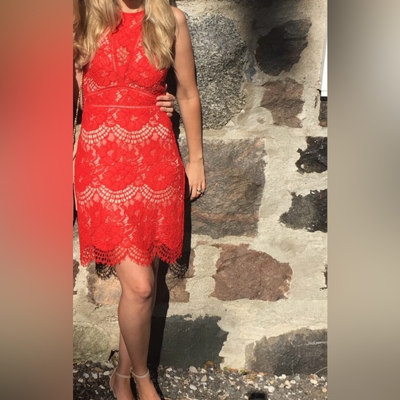 H&M Red Lace Dress - Picture 5 of 5